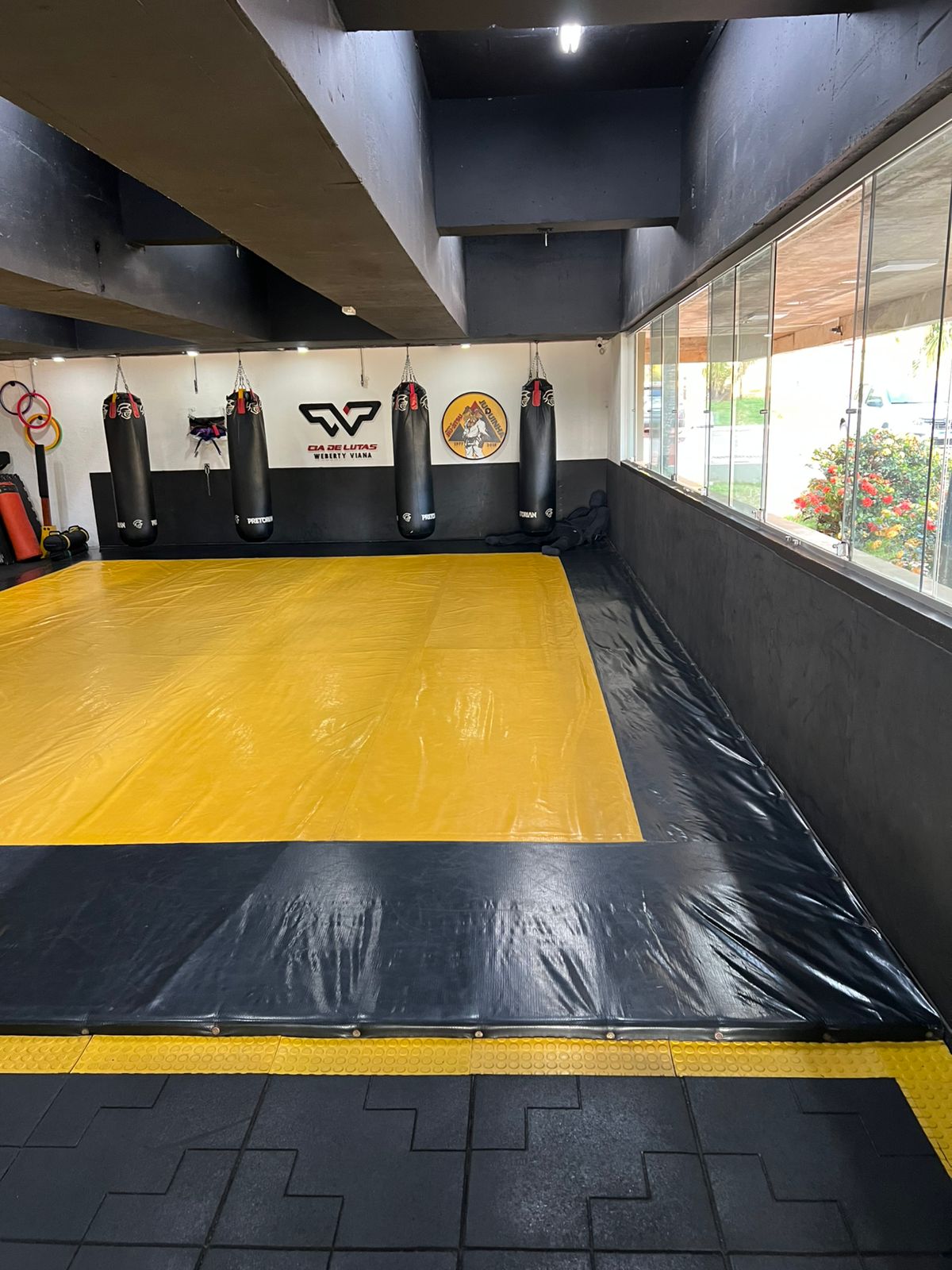 Espaço de treino da Rubão Team no Clube APCEF/DF, em Brasília